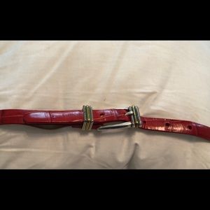 Women’s red leather Brighton belt 3 belts for $12